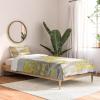 Society6 2021 Cotton Comforter, King, Anita’s & Bella’s Artwork Gold Palm Leaves Dream 1(Sheila Wenzel-ganny Silver and Gold Marble Design)