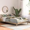 Society6 2021 Cotton Comforter, King, Anita’s & Bella’s Artwork Gold Palm Leaves Dream 1(Spacefrogdesigns Underwater Dream Vi)