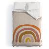 Society6 2021 Cotton Comforter, King, Anita’s & Bella’s Artwork Gold Palm Leaves Dream 1(Urban Wild Studio Paint Rainbow)