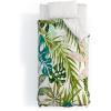 Society6 2021 Cotton Comforter, King, Anita’s & Bella’s Artwork Gold Palm Leaves Dream 1(83 Oranges Veronica Summer)