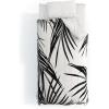 Society6 2021 Cotton Comforter, King, Anita’s & Bella’s Artwork Gold Palm Leaves Dream 1(Anita’s & Bella’s Artwork Black Palm Leaves Dream 1)
