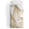 Society6 2021 Cotton Comforter, King, Anita’s & Bella’s Artwork Gold Palm Leaves Dream 1(Anita’s & Bella’s Artwork Gold Palm Leaves Dream 1)