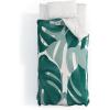 Society6 2021 Cotton Comforter, King, Anita’s & Bella’s Artwork Gold Palm Leaves Dream 1(Anita’s & Bella’s Artwork Monstera Leaves Vibes 1)