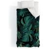 Society6 2021 Cotton Comforter, King, Anita’s & Bella’s Artwork Gold Palm Leaves Dream 1(Anita’s & Bella’s Artwork Tropical Jungle Night 1)