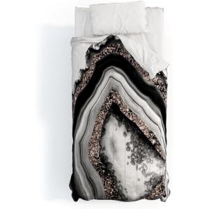 Society6 2021 Cotton Comforter, King, Anita’s & Bella’s Artwork Gold Palm Leaves Dream 1(Anita’s & Bella’s Artwork Agate Rose Gold Glam 4)
