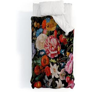 Society6 2021 Cotton Comforter, King, Anita’s & Bella’s Artwork Gold Palm Leaves Dream 1(Burcu Korkmazyurek Night Garden Xxxvi)