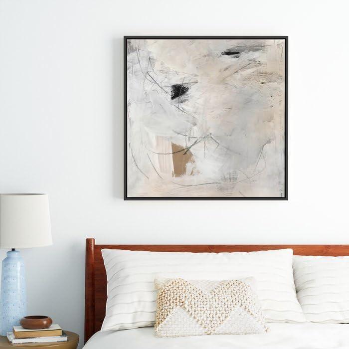 imageSociety6 Feels Like Calm Canvas Print Modern Wall Art by Dan Hobday Art Framed Canvas GalleryQuality Canvas with FadeResistant Ink 30 X 30 MapleBlack