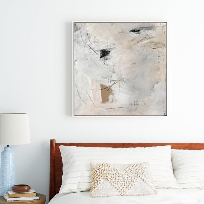 imageSociety6 Feels Like Calm Canvas Print Modern Wall Art by Dan Hobday Art Framed Canvas GalleryQuality Canvas with FadeResistant Ink 30 X 30 MapleWhite
