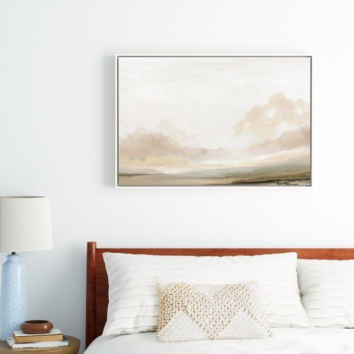 imageSociety6 The South Canvas Print Modern Wall Art by Dan Hobday Art Framed Canvas GalleryQuality Canvas with FadeResistant Ink 12 X 8 WalnutWhite