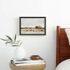 Society6 Cows Canvas Print – Modern Wall Art by The Sea by Dan Hobday Art – Framed Canvas, Gallery-Quality Canvas with Fade-Resistant Ink, 12 X 8, Walnut(Black)