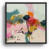 Society6 Paysage Abstract Canvas Print – Modern Wall Art by Lalunetricotee Art Paintings – Framed Canvas, Gallery-Quality Canvas with Fade-Resistant Ink, 20 X 20, Maple(Black)