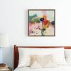 Society6 Paysage Abstract Canvas Print – Modern Wall Art by Lalunetricotee Art Paintings – Framed Canvas, Gallery-Quality Canvas with Fade-Resistant Ink, 20 X 20, Maple(Walnut)