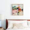 Society6 Paysage Abstract Canvas Print – Modern Wall Art by Lalunetricotee Art Paintings – Framed Canvas, Gallery-Quality Canvas with Fade-Resistant Ink, 20 X 20, Maple(Maple)