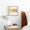 Society6 Popsicle Collection Canvas Print – Modern Wall Art by Cat Coquillette – Framed Canvas, Gallery-Quality Canvas with Fade-Resistant Ink, 10 X 10, White(Maple)