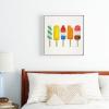 Society6 Popsicle Collection Canvas Print – Modern Wall Art by Cat Coquillette – Framed Canvas, Gallery-Quality Canvas with Fade-Resistant Ink, 10 X 10, White(White)