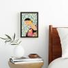 Society6 Smiling Woman And Sunshine Canvas Print – Modern Wall Art by Sandra Poliakov – Framed Canvas, Gallery-Quality Canvas with Fade-Resistant Ink, 8 x 10, Black(Black)