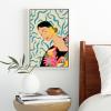 Society6 Smiling Woman And Sunshine Canvas Print – Modern Wall Art by Sandra Poliakov – Framed Canvas, Gallery-Quality Canvas with Fade-Resistant Ink, 8 x 10, Black(White)