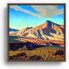 Society6 “home Of The Desert Rat Canvas Print – Modern Wall Art by Maynard Dixon by Fabricci – Framed Canvas, Gallery-Quality Canvas with Fade-Resistant Ink, 10 X 10, Black(Walnut)