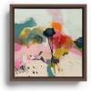 Society6 Paysage Abstract Canvas Print – Modern Wall Art by Lalunetricotee Art Paintings – Framed Canvas, Gallery-Quality Canvas with Fade-Resistant Ink, 20 X 20, Maple(Walnut)