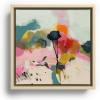 Society6 Paysage Abstract Canvas Print – Modern Wall Art by Lalunetricotee Art Paintings – Framed Canvas, Gallery-Quality Canvas with Fade-Resistant Ink, 20 X 20, Maple(Maple)