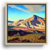 Society6 “home Of The Desert Rat Canvas Print – Modern Wall Art by Maynard Dixon by Fabricci – Framed Canvas, Gallery-Quality Canvas with Fade-Resistant Ink, 10 X 10, Black(Maple)
