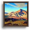 Society6 “home Of The Desert Rat Canvas Print – Modern Wall Art by Maynard Dixon by Fabricci – Framed Canvas, Gallery-Quality Canvas with Fade-Resistant Ink, 10 X 10, Black(Walnut)