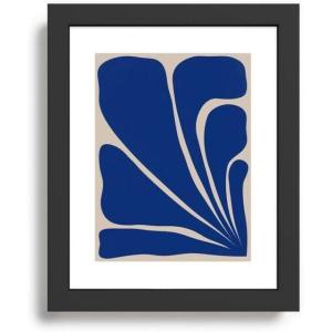 Society6 Six Leaf Plant – 2/3 Framed Art Print – Modern Wall Decor by Alisa Galitsyna – Framed Canvas, Work of Art with Gallery-Qualtity Ink, 8 X 10, Modern Black(Modern Black)