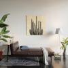 Society6 Black And White Cactus by Summer Sun Designs-Wood Wall Art (5′ x 5′)(Wood)
