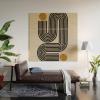 Society6 Mid Century Modern Line by The Miuus Studio-Wood Wall Art (4′ x 4′)(Wood)