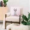 Society6 Throw Pillows with Pillow Insert – Home Decor by Monika Strigel – Decorative Accent Pillows for Couch or Bed, 20” x 20”, Dramaqueen – Teal Gold(Flower Girl Alpaca)