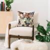Society6 Throw Pillows with Pillow Insert – Home Decor by Monika Strigel – Decorative Accent Pillows for Couch or Bed, 20” x 20”, Dramaqueen – Teal Gold(Rugged Marble Midcentury)