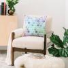 Society6 Throw Pillows with Pillow Insert – Home Decor by Monika Strigel – Decorative Accent Pillows for Couch or Bed, 20” x 20”, Dramaqueen – Teal Gold(Tweezy Ocean Blue)