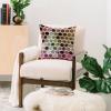 Society6 Throw Pillows with Pillow Insert – Home Decor by Monika Strigel – Decorative Accent Pillows for Couch or Bed, 20” x 20”, Dramaqueen – Teal Gold(Tweezy Dark Nature Red)