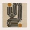 Society6 Mid Century Modern Line by The Miuus Studio-Wood Wall Art (4′ x 4′)(Wood)