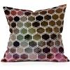 Society6 Throw Pillows with Pillow Insert – Home Decor by Monika Strigel – Decorative Accent Pillows for Couch or Bed, 20” x 20”, Dramaqueen – Teal Gold(Tweezy Dark Nature Red)