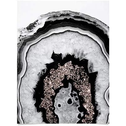 imageSociety6 Anita Bella Jantz Palm Leaves Green Vibes 4 Poster 18x24Agate Rose Gold Glitter 1