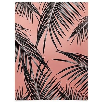 imageSociety6 Anita Bella Jantz Palm Leaves Green Vibes 4 Poster 18x24Black Palm Leaves Dream 5