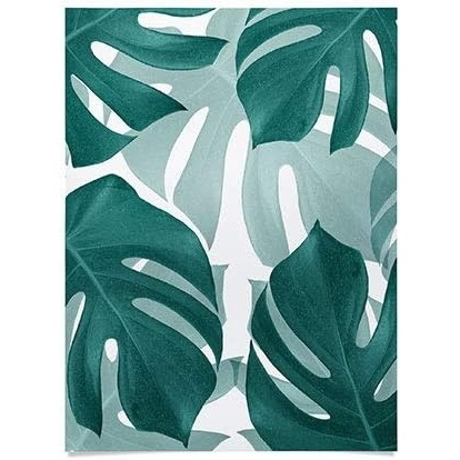 imageSociety6 Anita Bella Jantz Palm Leaves Green Vibes 4 Poster 18x24Monstera Leaves Vibes 1