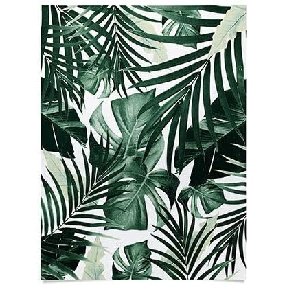 imageSociety6 Anita Bella Jantz Palm Leaves Green Vibes 4 Poster 18x24Tropical Jungle Leaves 4