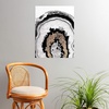 Society6 Anita Bella Jantz Palm Leaves Green Vibes 4 Poster, 18″x24″(Agate Gold Glitter 1)