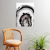 Society6 Anita Bella Jantz Palm Leaves Green Vibes 4 Poster, 18″x24″(Agate Rose Gold Glitter 1)