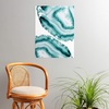 Society6 Anita Bella Jantz Palm Leaves Green Vibes 4 Poster, 18″x24″(Soft Turquoise Agate 1)