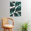 Society6 Anita Bella Jantz Palm Leaves Green Vibes 4 Poster, 18″x24″(Tropical Banana Leaves Dream 1)