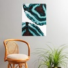 Society6 Anita Bella Jantz Palm Leaves Green Vibes 4 Poster, 18″x24″(Turquoise Brown Agate 1)