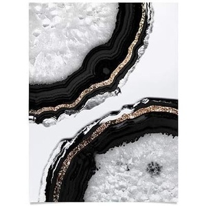 Society6 Anita Bella Jantz Palm Leaves Green Vibes 4 Poster, 18″x24″(Agate Glitter Glam 2)