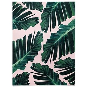 Society6 Anita Bella Jantz Palm Leaves Green Vibes 4 Poster, 18″x24″(Tropical Banana Leaves Dream 1)