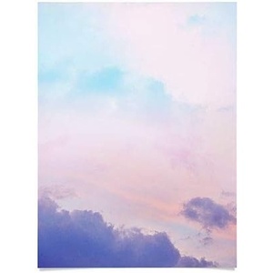 Society6 Anita Bella Jantz Palm Leaves Green Vibes 4 Poster, 18″x24″(Unicorn Pastel Clouds 5)