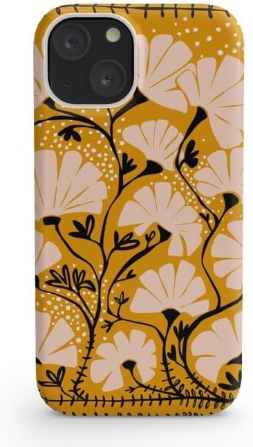image:imageSociety6 Phone Case for iPhone 16 PRO Tough Stylish Design by Annick Tough Premium Protection Phone Case SnapOn with Wireless Charging Compatibility SilverYellow