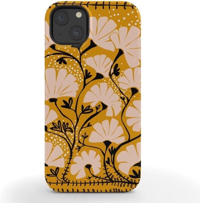 image:imageSociety6 Phone Case for iPhone 16 PRO Tough Stylish Design by Annick Tough Premium Protection Phone Case SnapOn with Wireless Charging Compatibility SilverYellow
