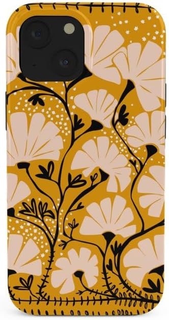 image:imageSociety6 Phone Case for iPhone 16 PRO Tough Stylish Design by Annick Tough Premium Protection Phone Case SnapOn with Wireless Charging Compatibility SilverYellow